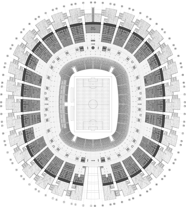下诺夫哥罗德5万人足球场丨俄罗斯诺夫哥罗德丨“Studio 44”（设计团队成员众多）-55