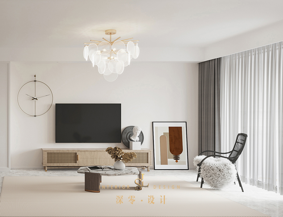 合肥 99㎡北欧婚房,三室两厅多功能设计-29