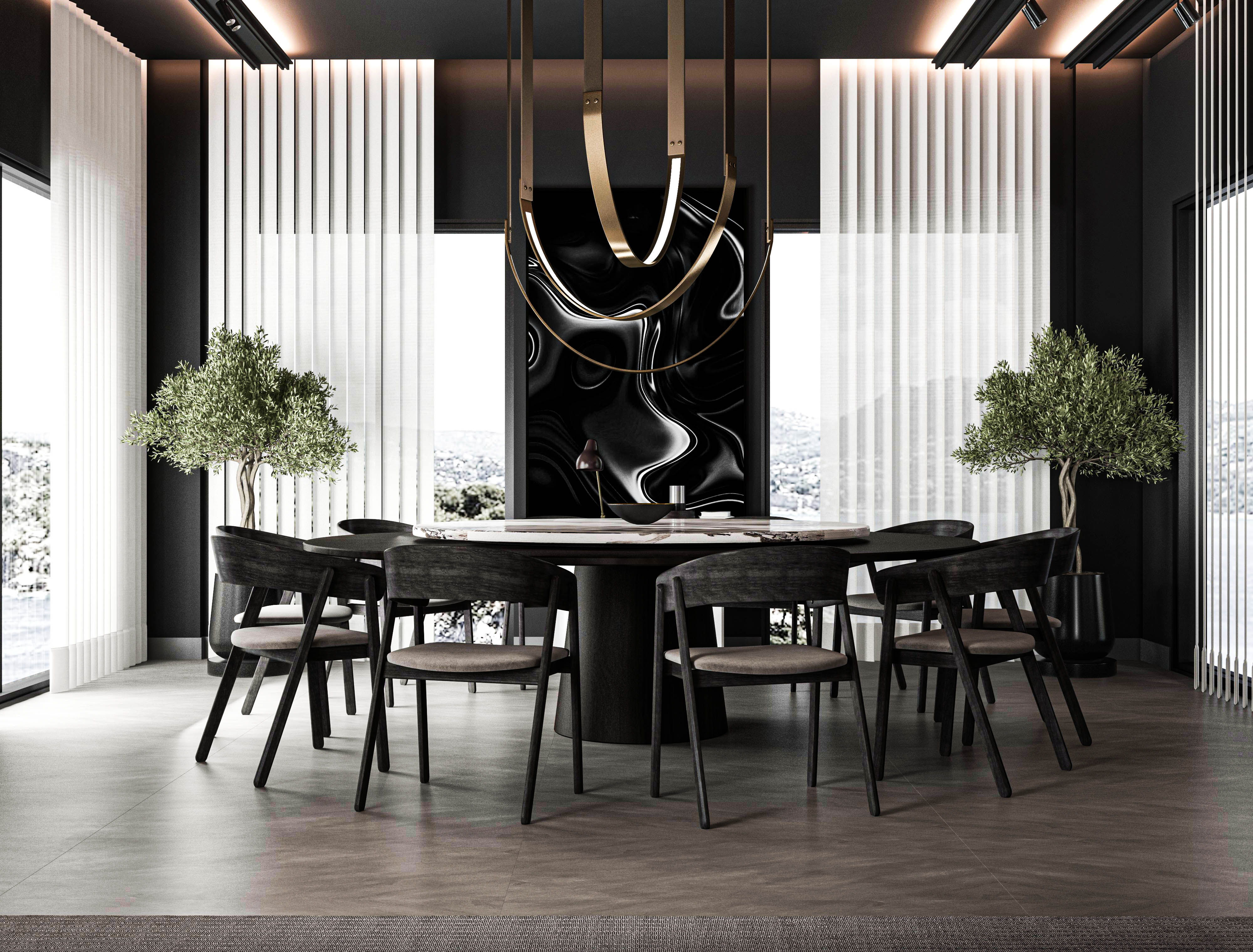 黑色概念别墅丨土耳其安塔利亚丨Görkem Bozkurt-5