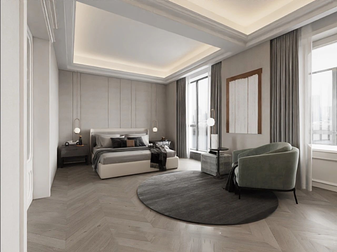 和尊设计 HR·HOME · 252㎡雅奢空间丨常州和尊设计-42