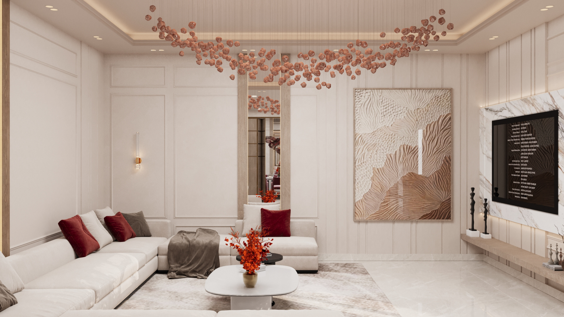 现代经典奢华客厅室内设计-6