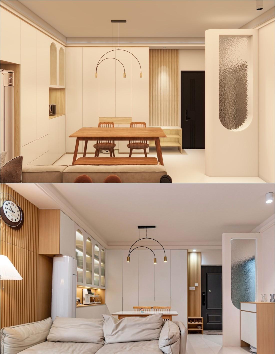 94㎡现代原木风三居室设计-73