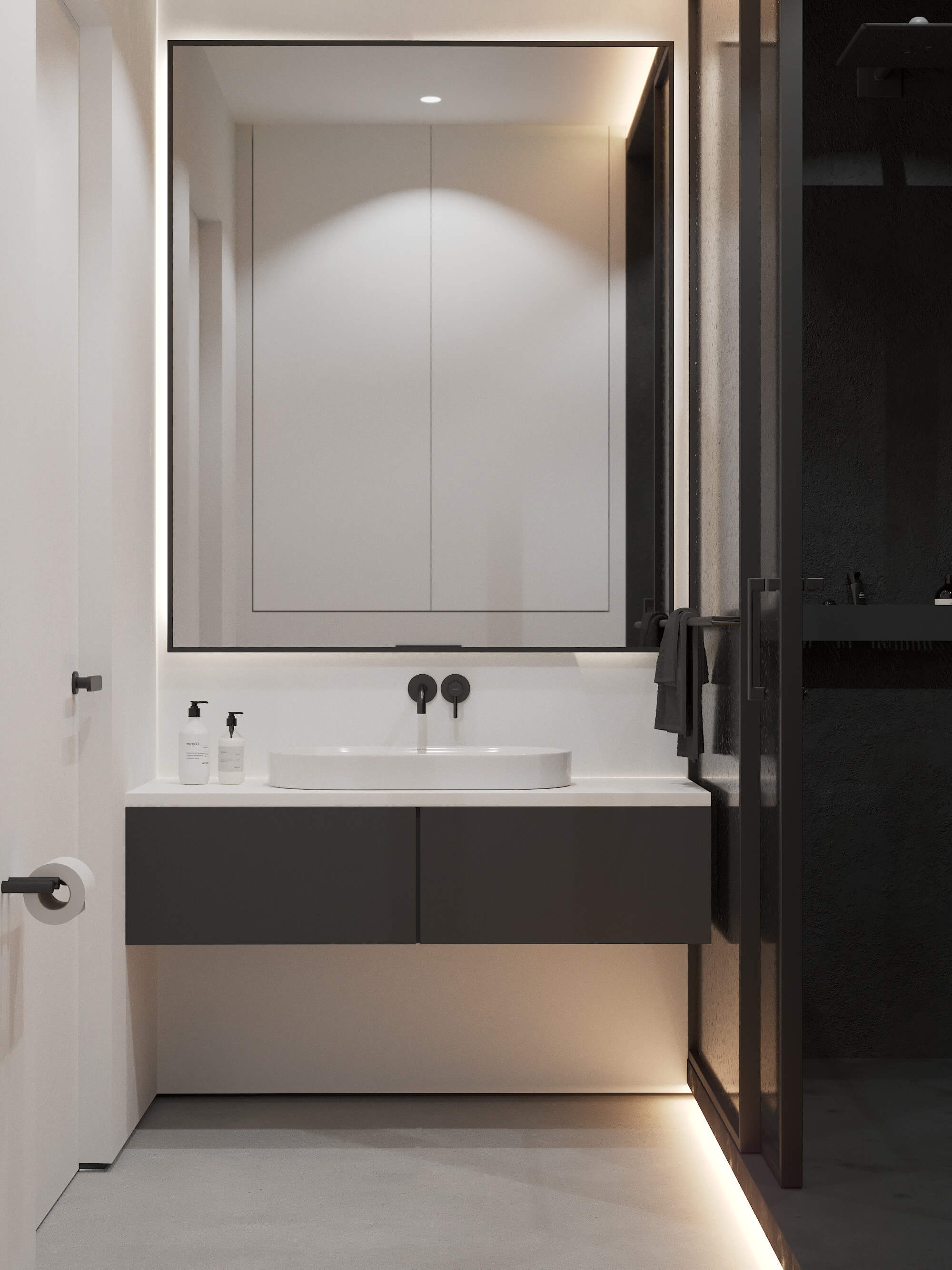 高级灰色系小空间公寓设计 成熟之选，优雅中充满温暖-33