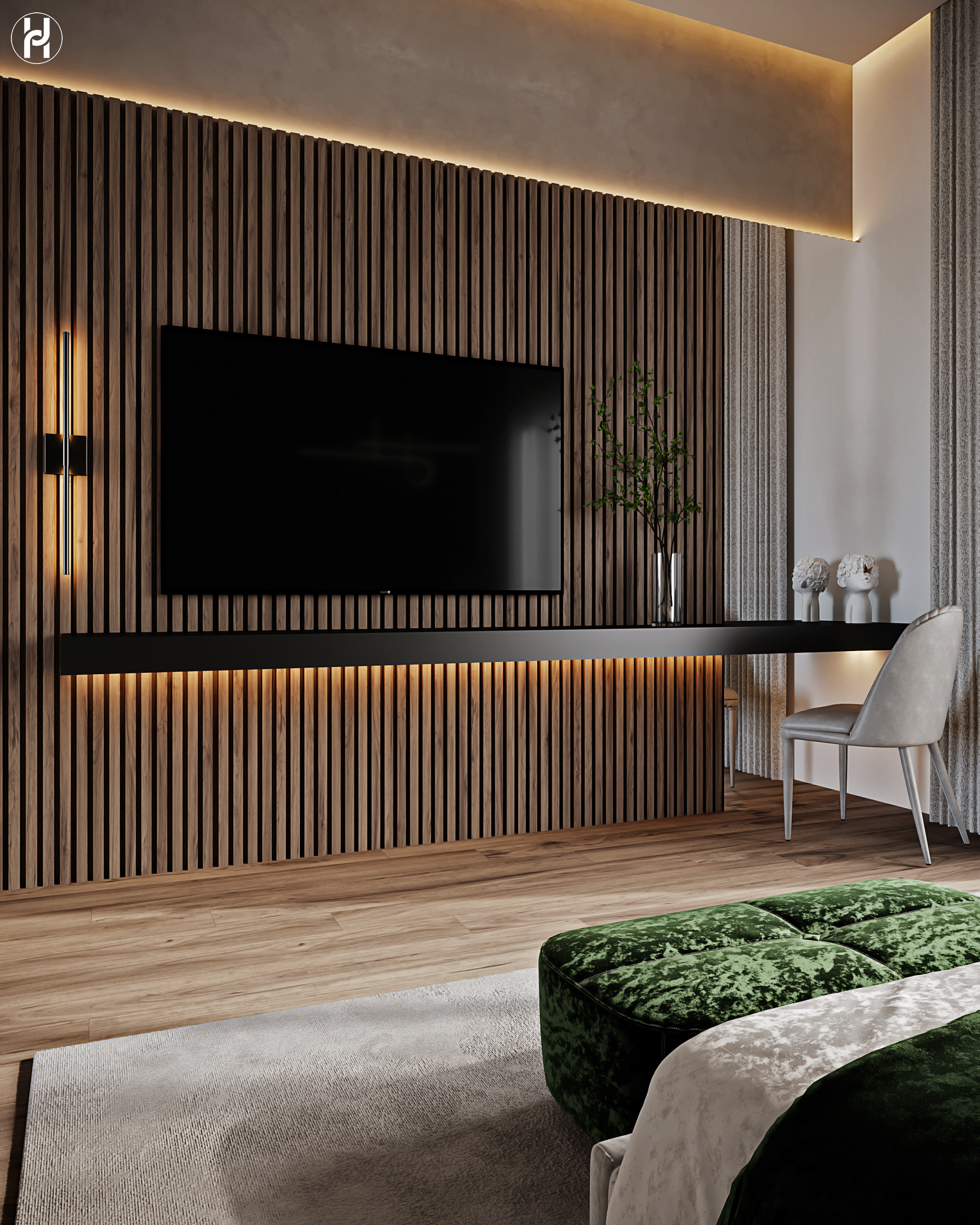 绿色卧室丨Marwa Salah-10