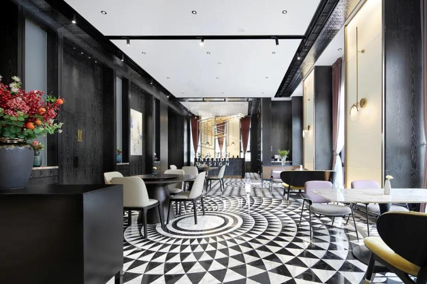 现代 Art Deco 风格餐厅设计-18