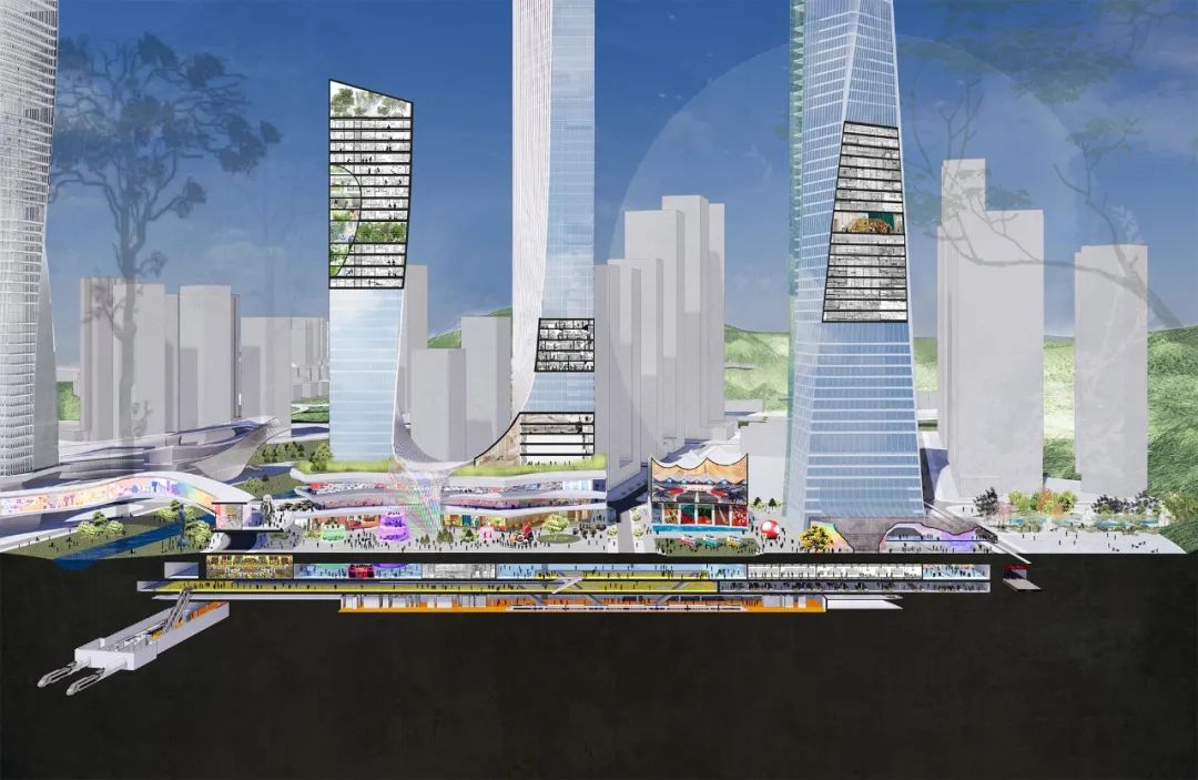 AUBE欧博设计中标深圳罗湖新秀片区城市设计-38