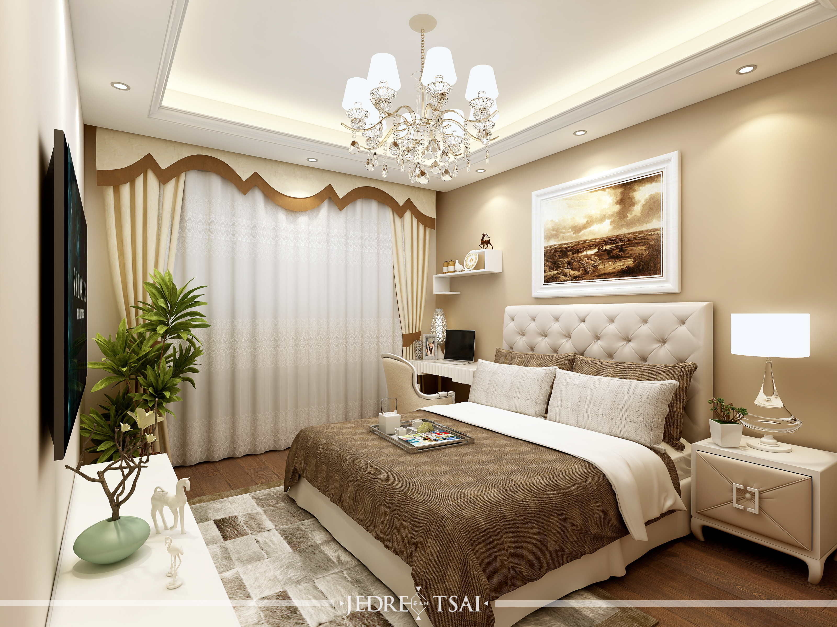 紫粉简欧风，温馨浪漫优雅-15