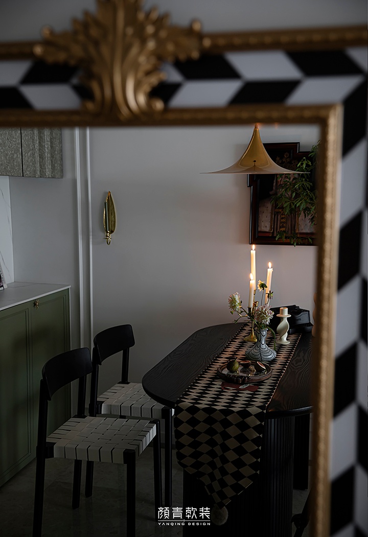 颜青软装︱经典述复古调性,予电影般质感的生活缩影丨中国杭州-23