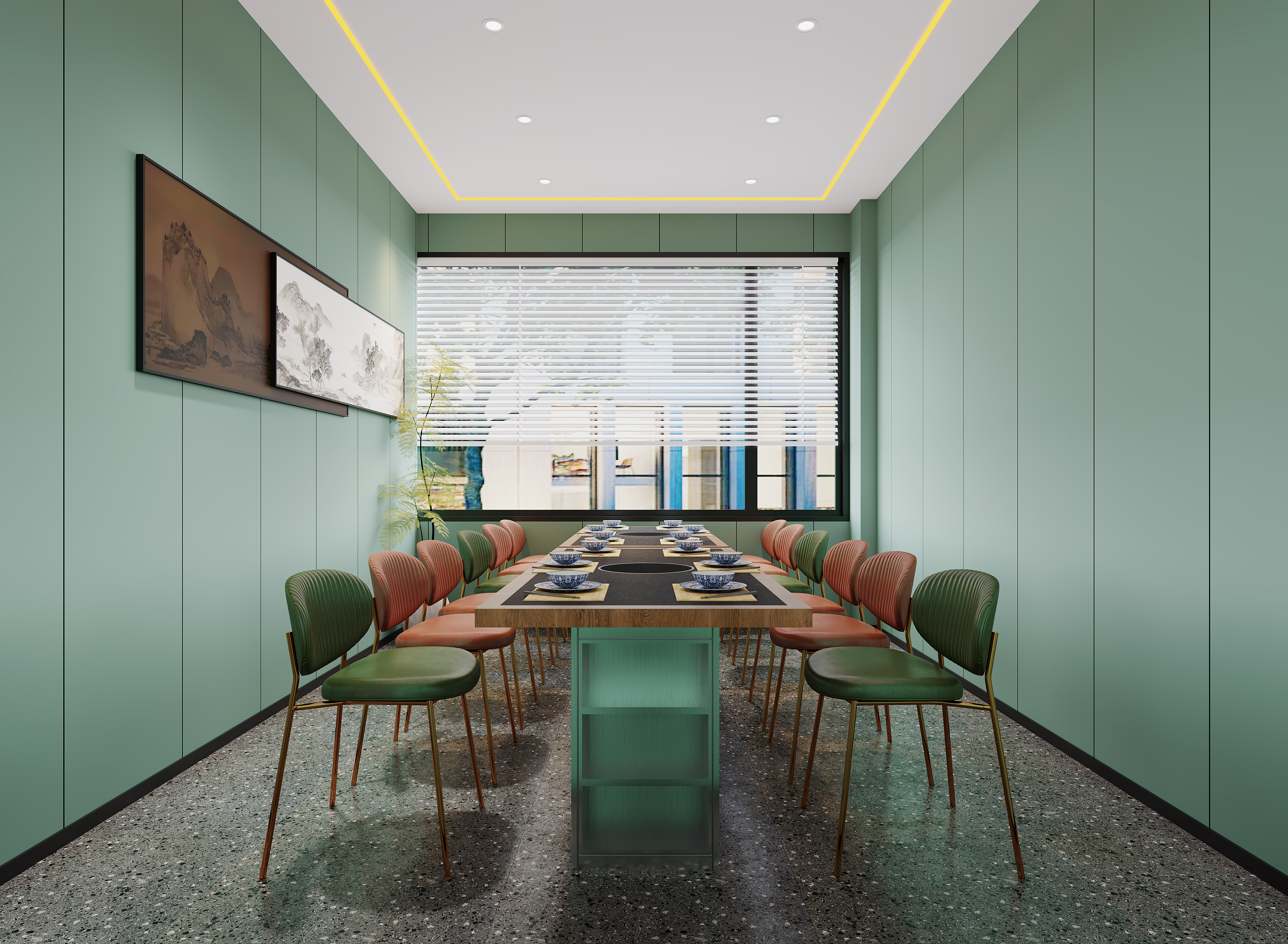 烧烤店餐厅设计-6