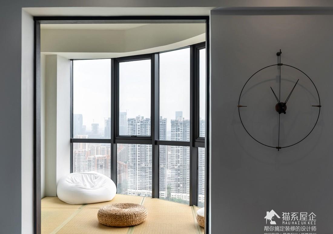 80 后海归 217㎡工业风家设计，全屋无主灯，餐厨一体，阳光房变榻榻米-6