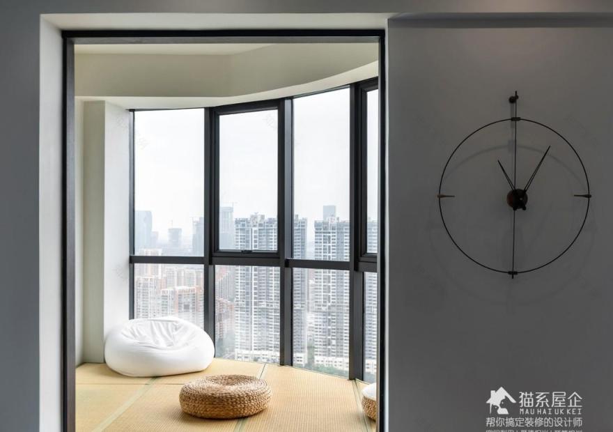 80 后海归 217㎡工业风家设计,全屋无主灯,餐厨一体,阳光房变榻榻米-6