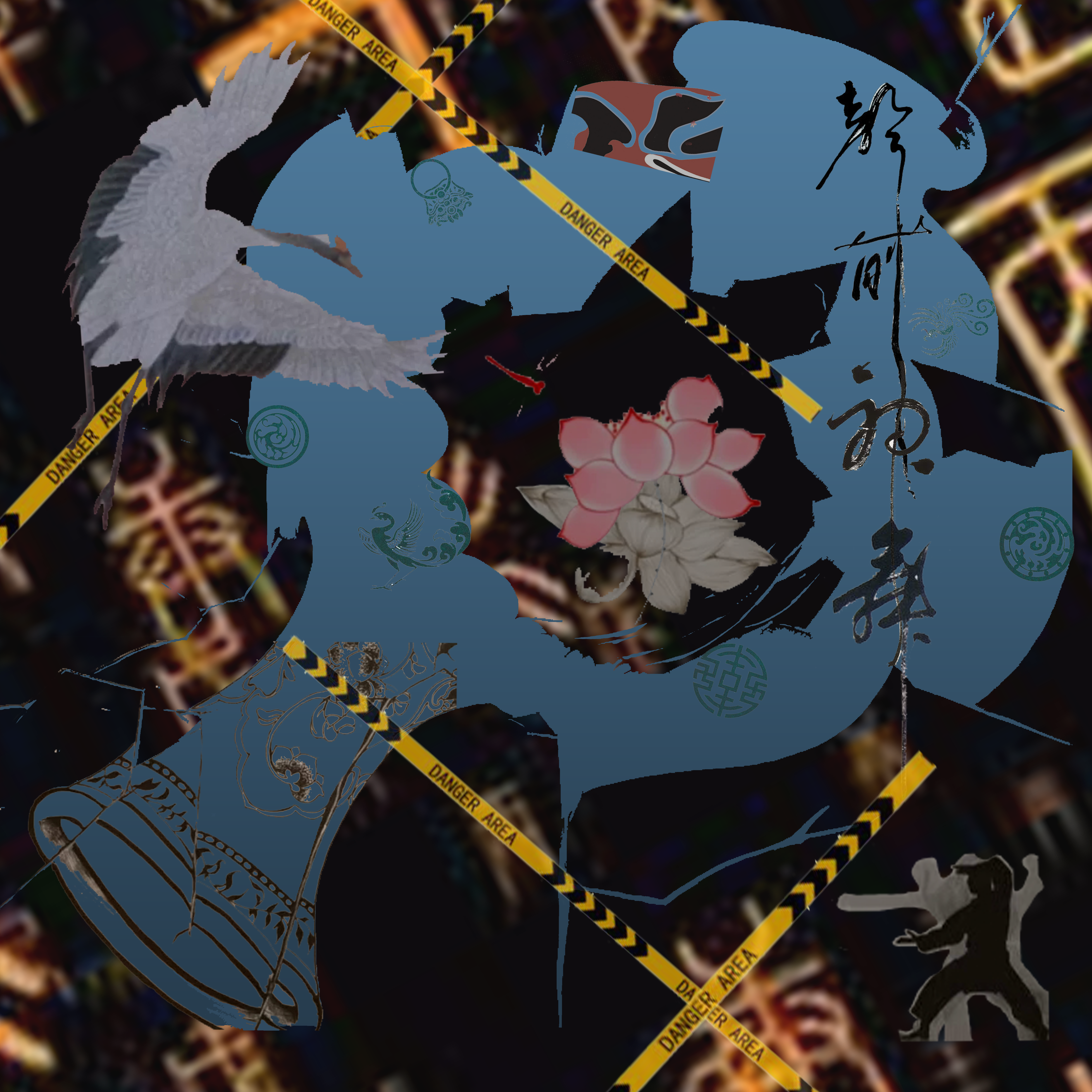 大二 | 丙烯抽象画《破茧》| 美术课设-3