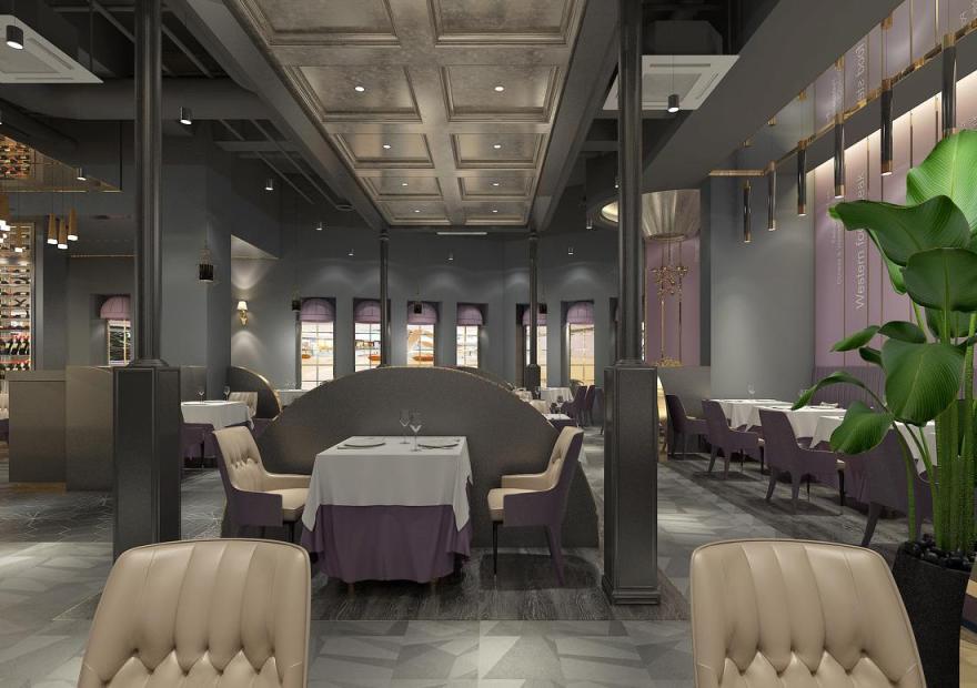 工业风高档西餐厅,豪牛先生演绎美食新境界-6