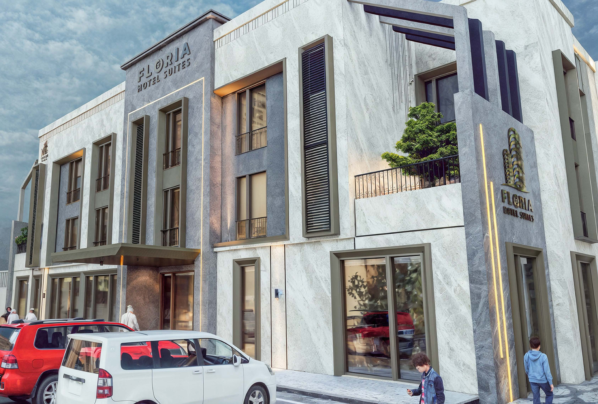 Modern Hotel | Façade Design & Execution Drawings-12