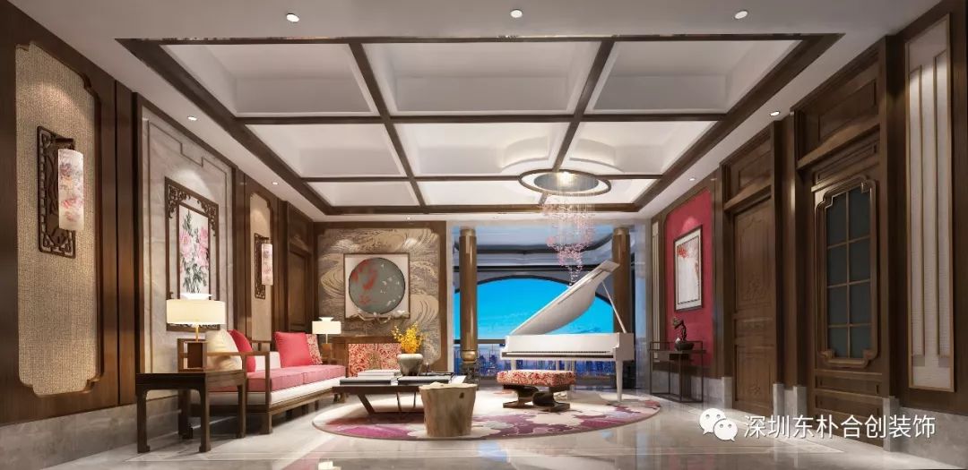 乐湾国际别墅新中式设计,传统与现代的完美融合-31