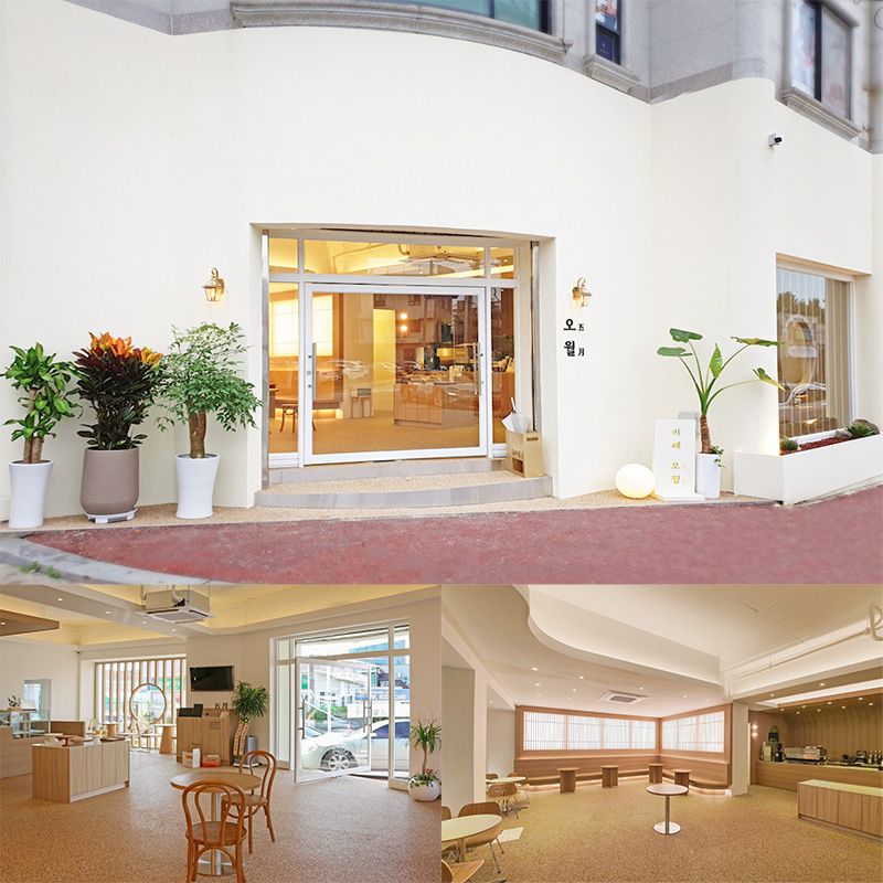 白色与木色，打造温馨 40 平米咖啡厅-1