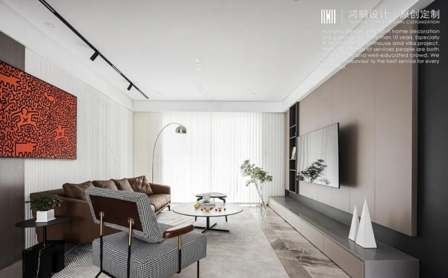 绍兴鸿鹄设计丨平层丨140平现代简约,汇筑年轻新生活-5