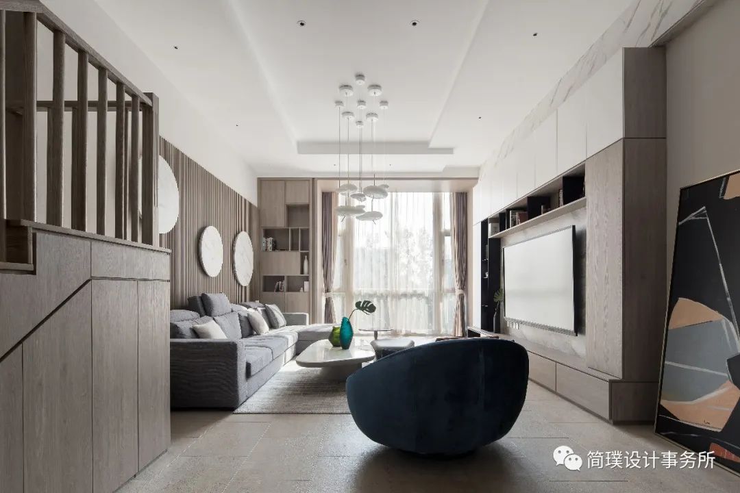 北京万柳怡水园错层复试公寓，功能与艺术的完美碰撞-79