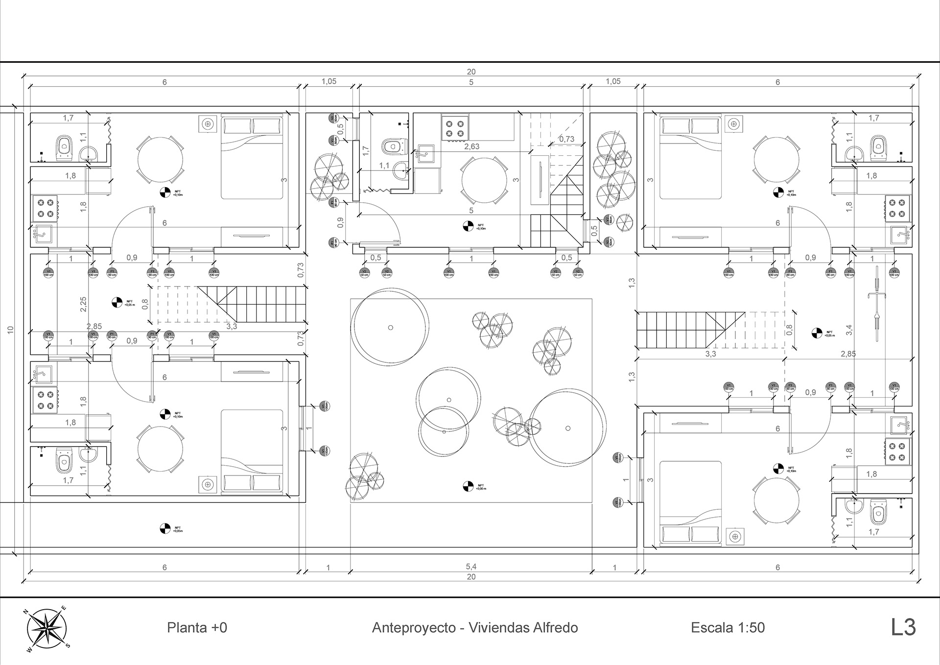 Anteproyecto - Conjunto de viviendas Alfredo.-2