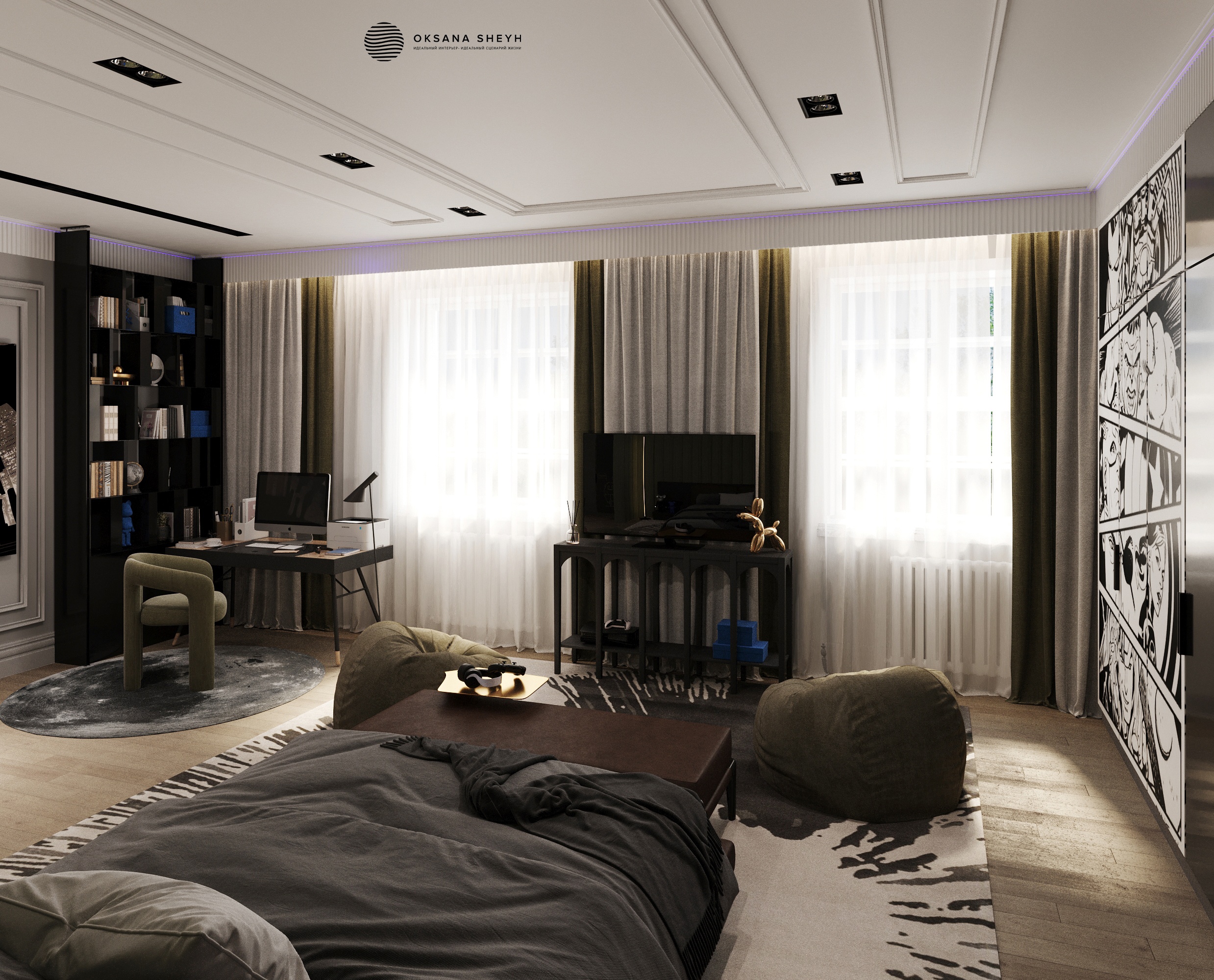 Futuristic child's room-0