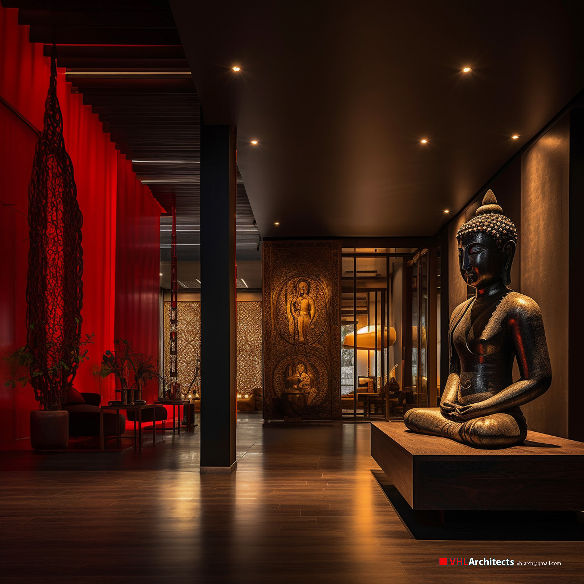 Lobby and Exhibitions with Buddhist Space-6