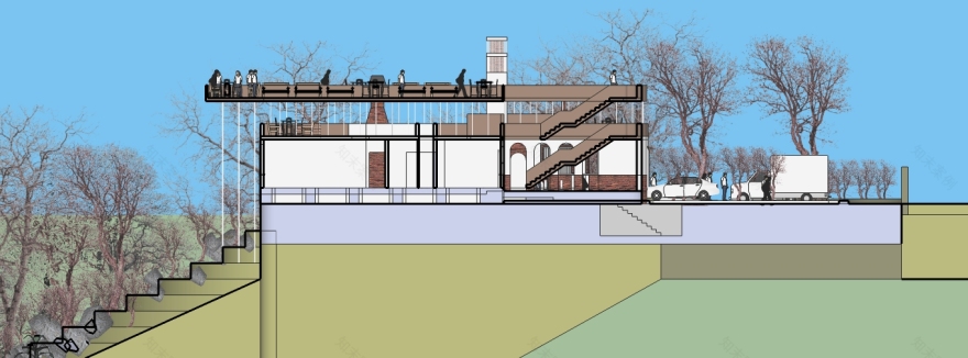 悬崖上的绿色环保别墅-19