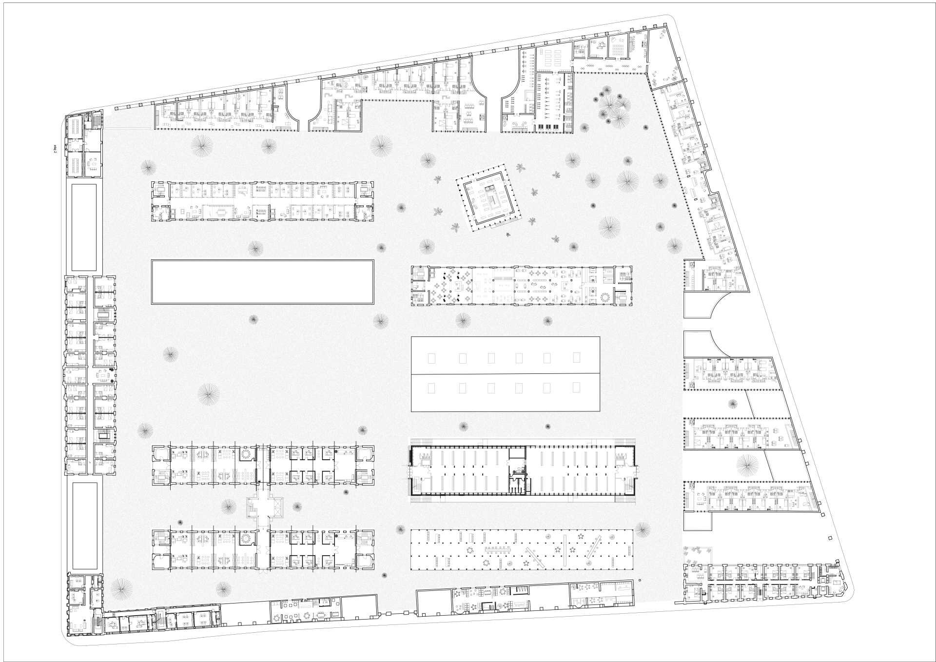 “Crown Barracks”从军事营房到大学校园改造丨比利时-69