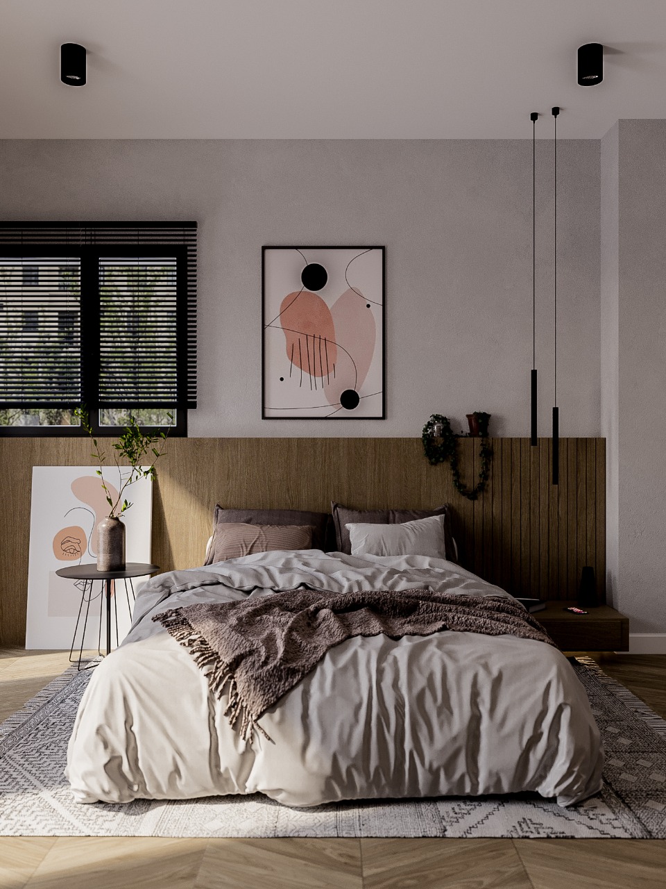 Bedroom & bathroom interior-0