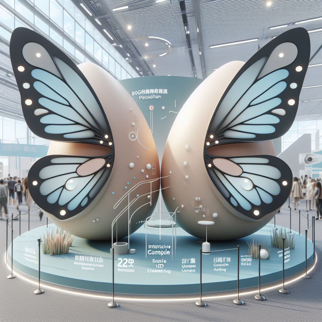 Eggshell-shaped personalized exhibition stand-13