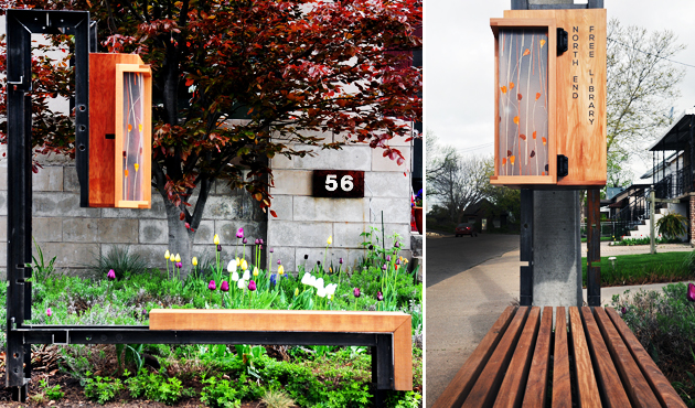 north end free library bench 1-11