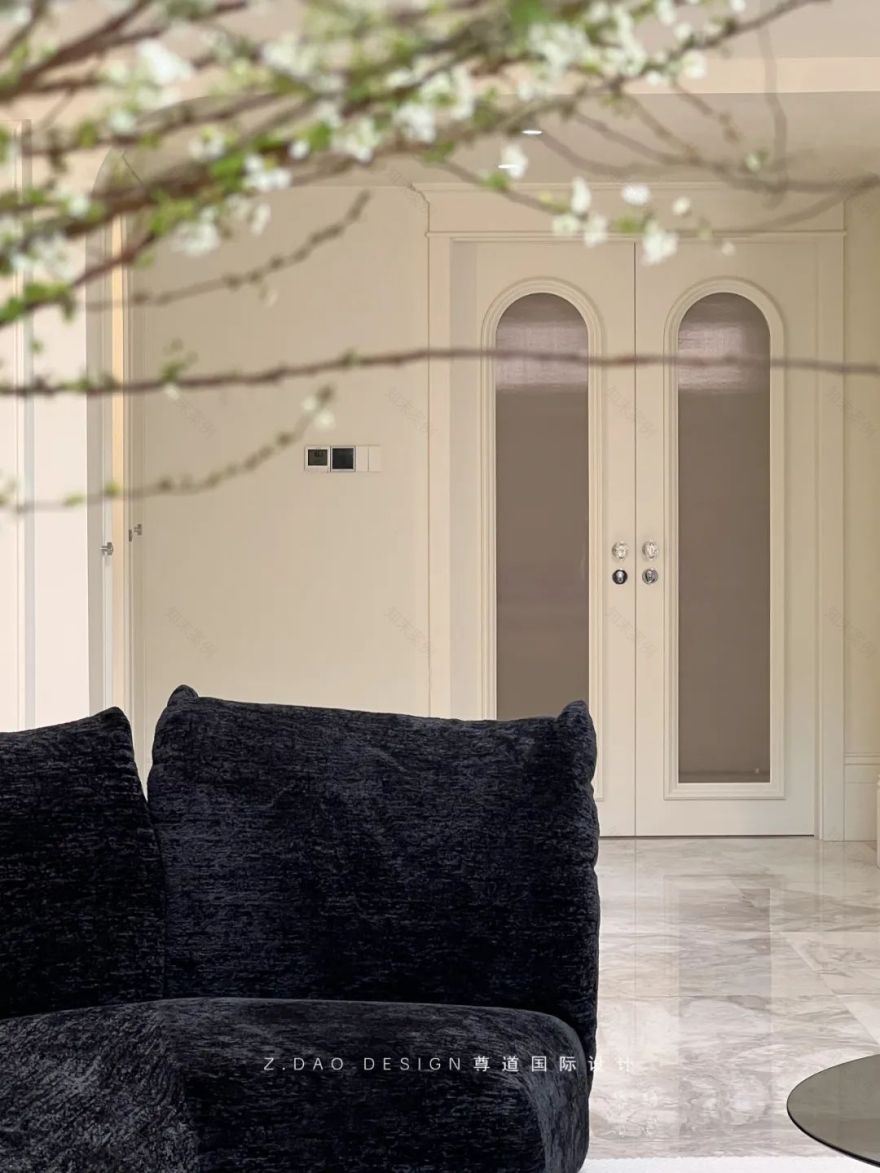 合肥『国贸天成』360㎡奶油法式风叠墅丨尊道国际设计-67
