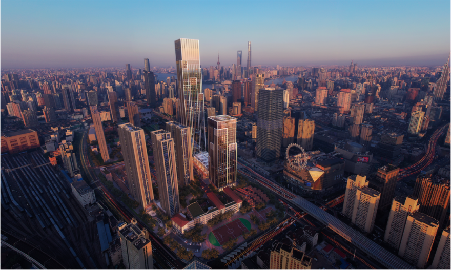 320米+150米,上海这栋超高层主体结构封顶!-10