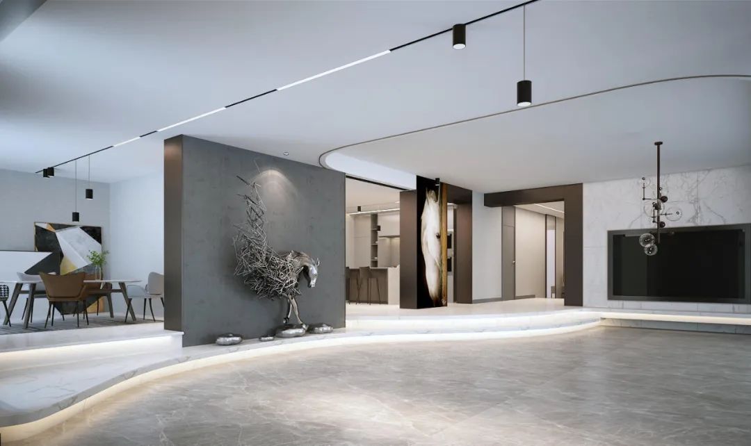 新新小镇简约别墅设计丨部亚维-9