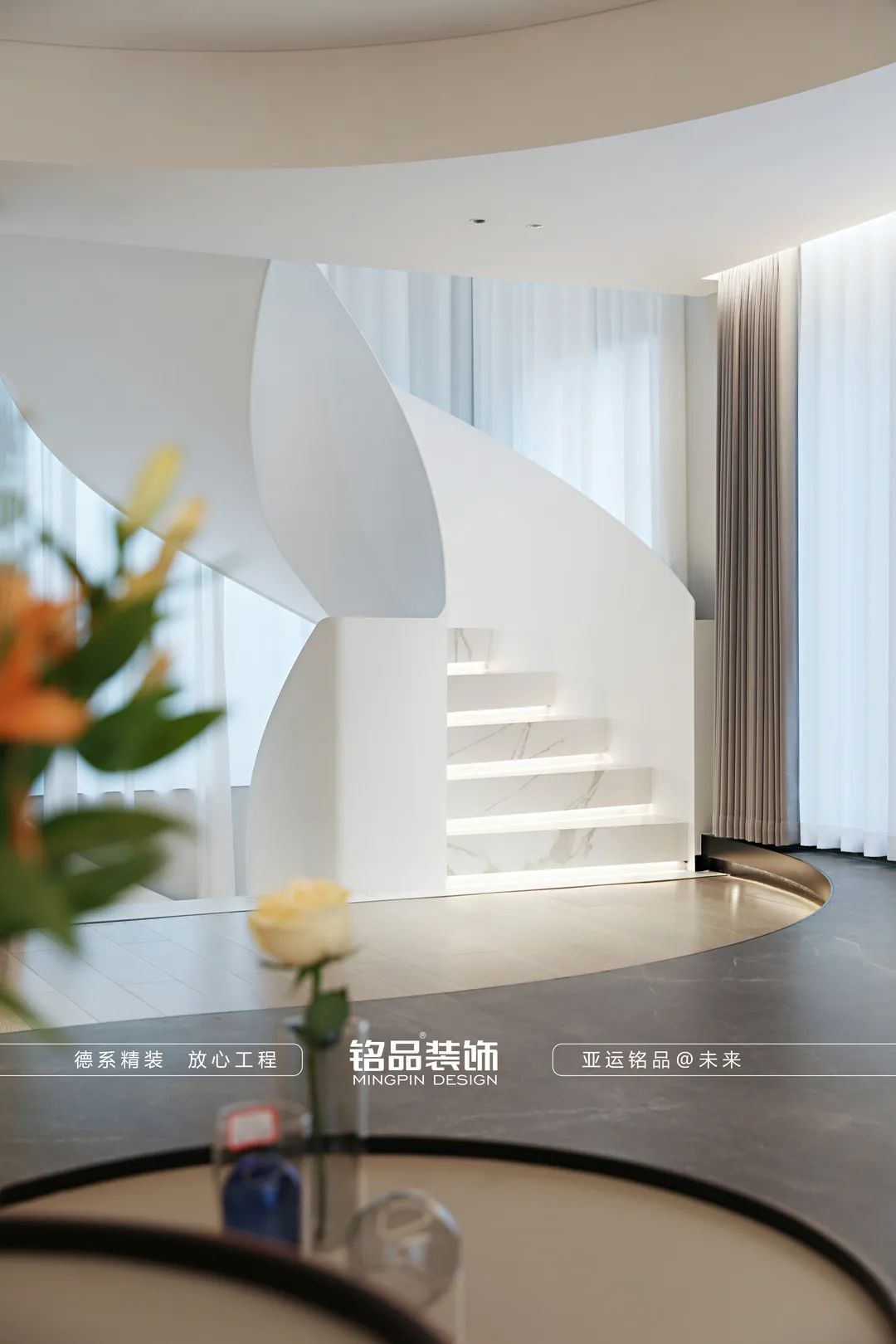 富阳江畔的微凉夜 · 旋转楼梯的梦幻之家丨中国杭州丨铭品装饰-29