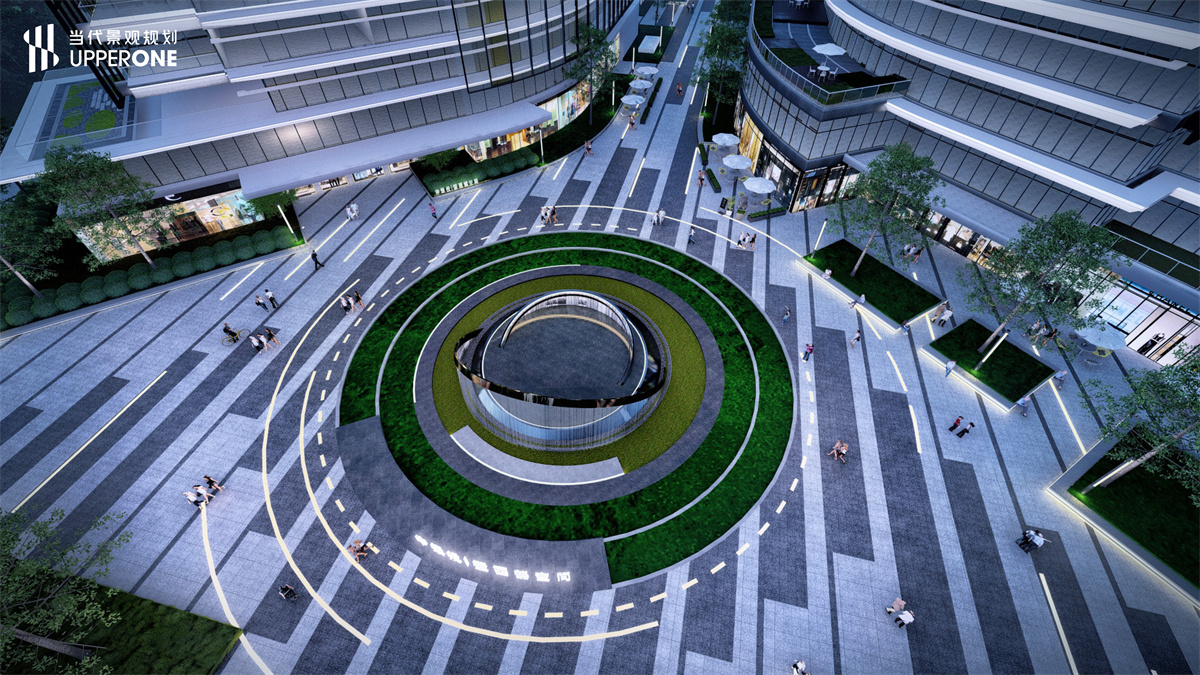 陕西中银投总部暨西部空间信息产业基地|当代景观规划-4