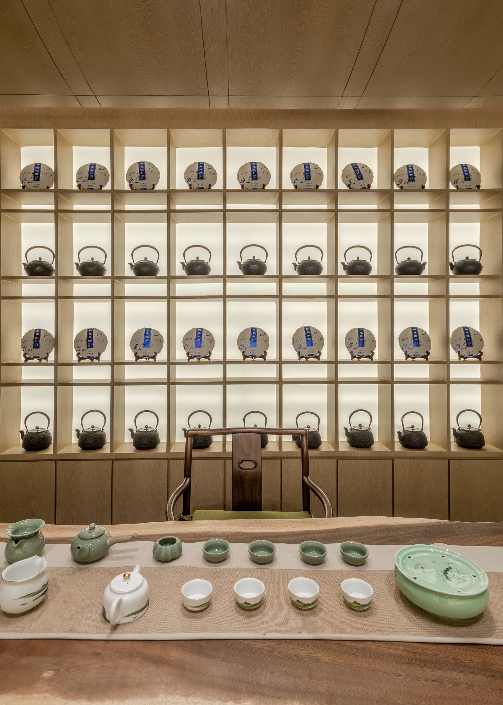 新中式茶室丨中国周口丨运成设计-12