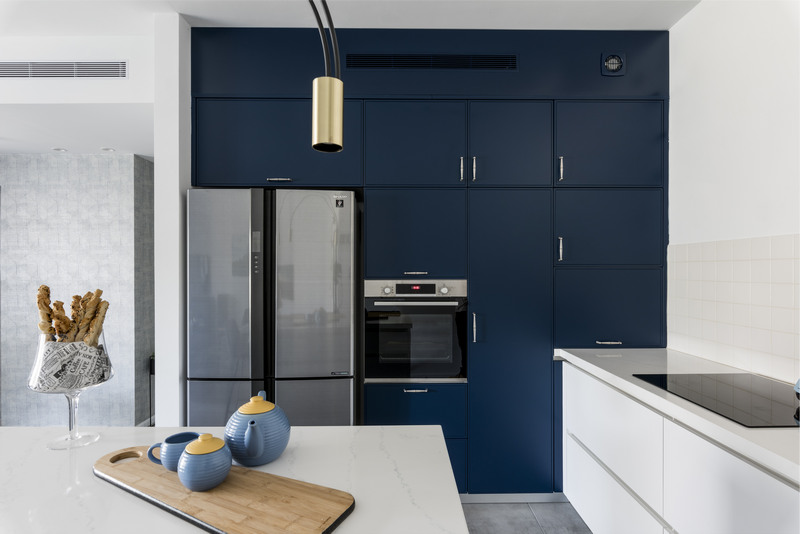 诺埃兹风格蓝色公寓室内设计丨以色列丨瑞珍·本·哈莫-14