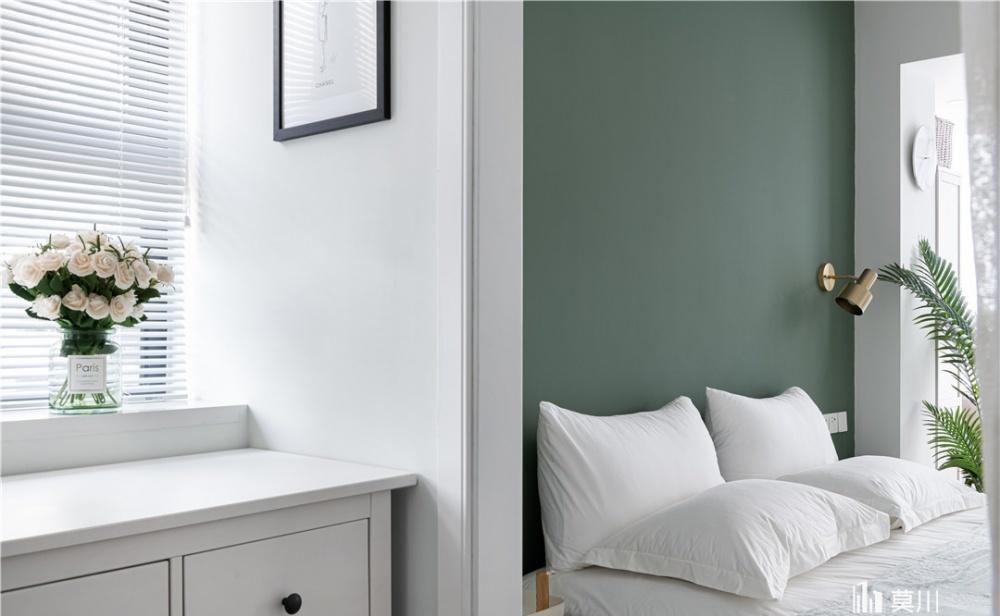 莫川设计丨平层北欧风 | 简约黑白灰,致敬悠闲生活-18