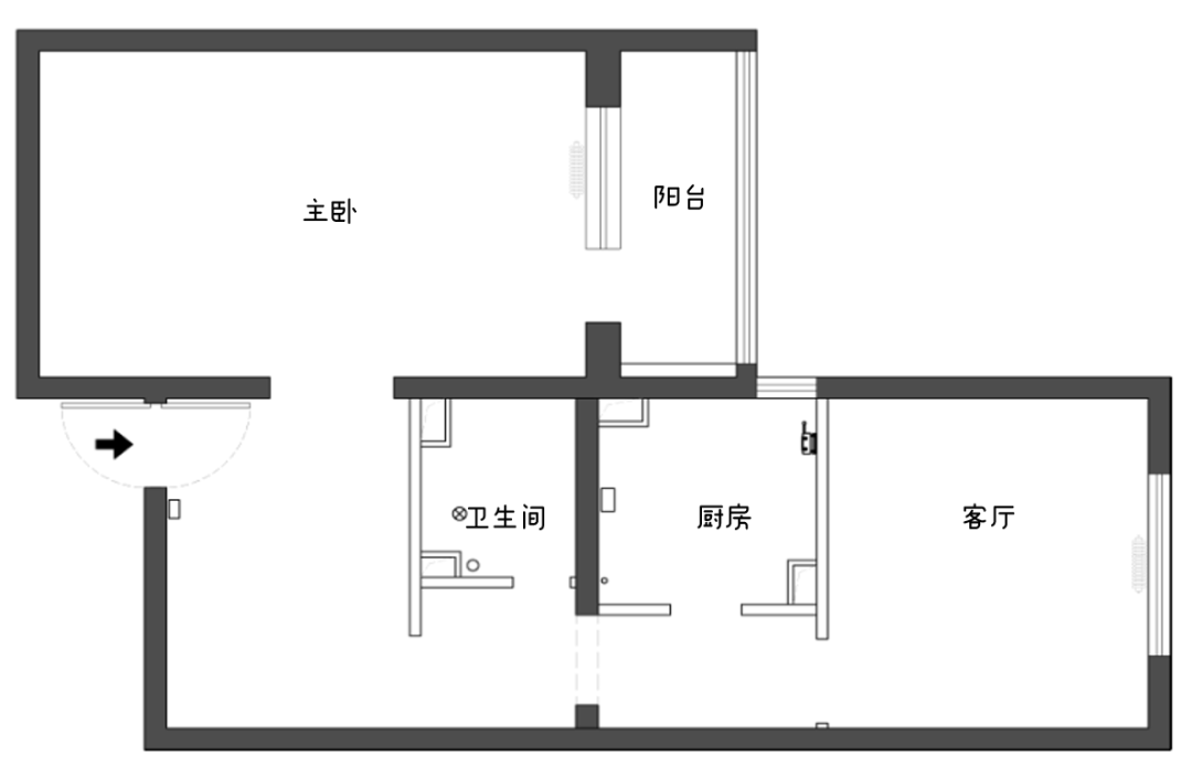 45㎡现代精英家庭居室设计-13