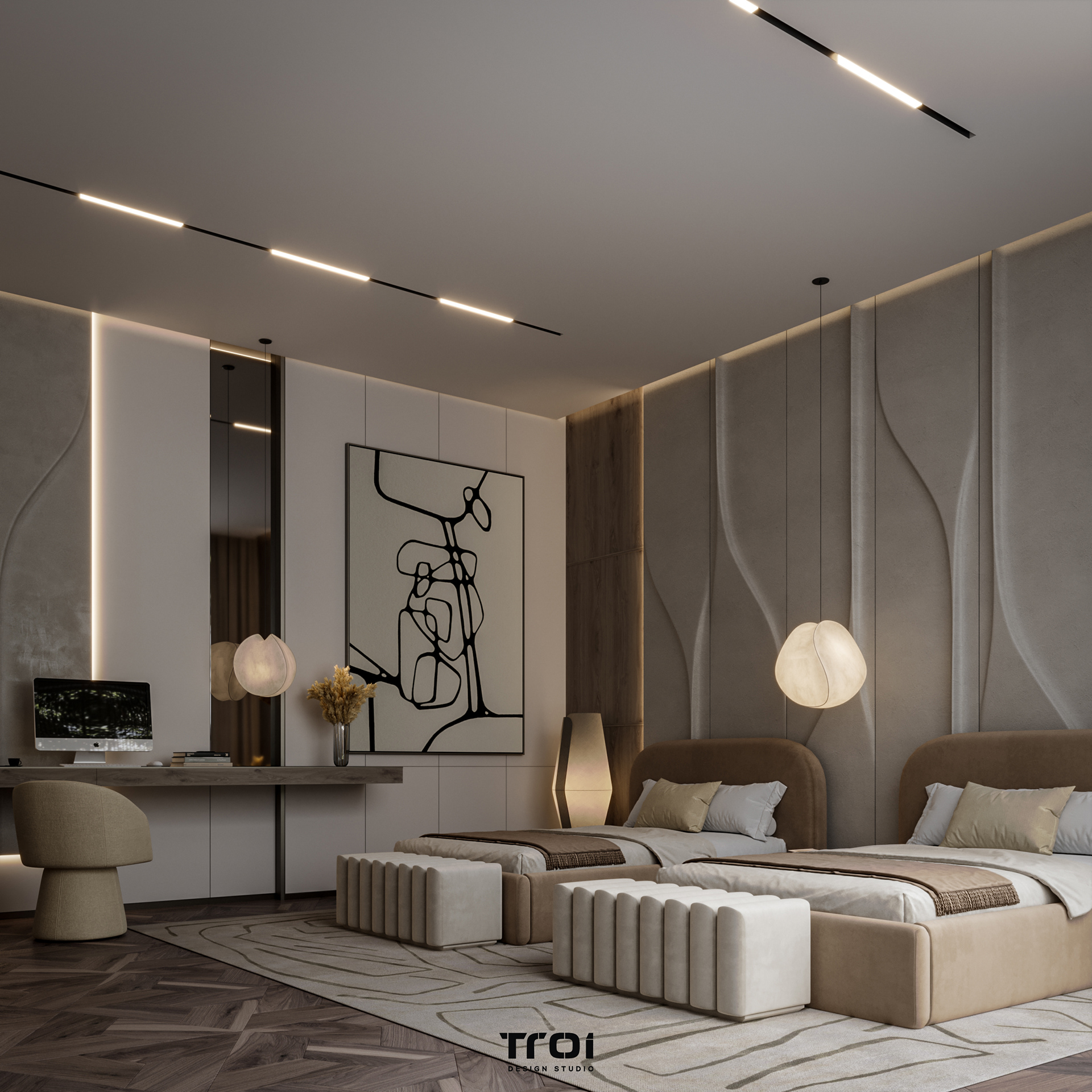 男孩卧室丨Troi Design Studio-12