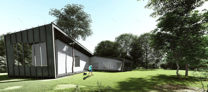 三角形的独立别墅 · Heram Architects 的绿色温室设计-26