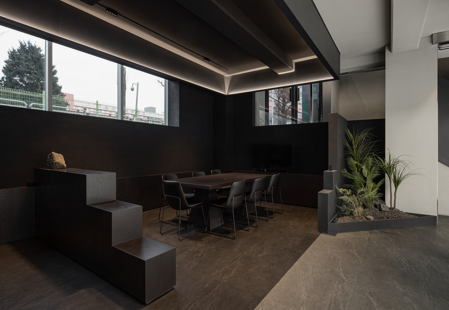 韩国 DMIL Office Lounge · 黑白简约的新媒体空间丨韩国首尔丨Plainoddity-13