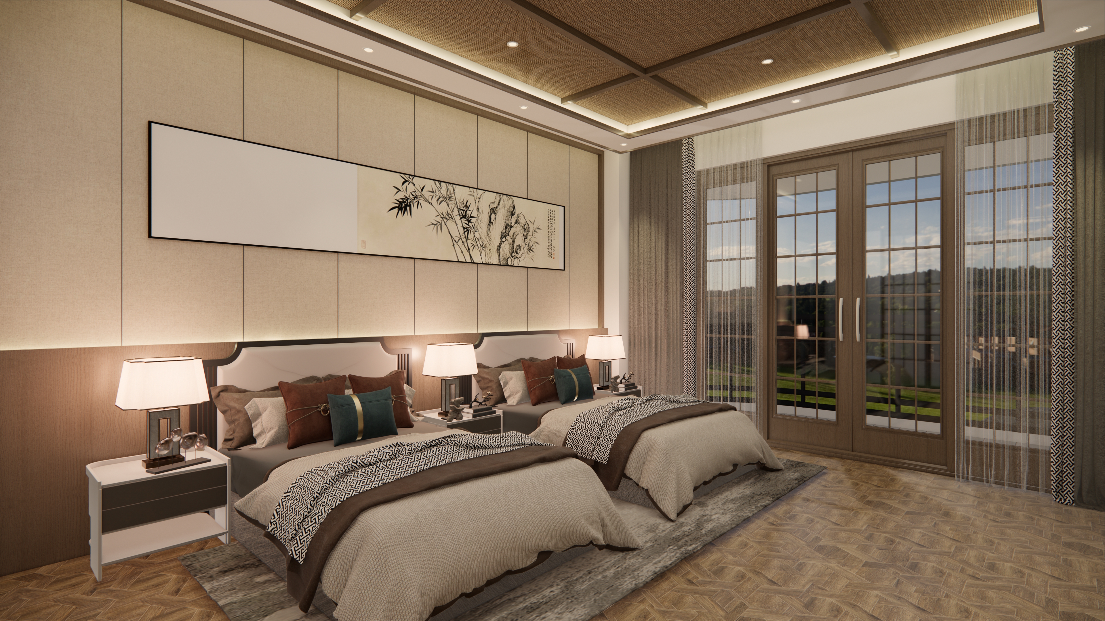 广西壮族民宿客房设计-2