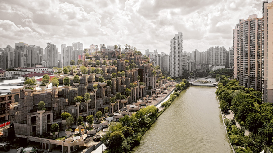 上海 1000 Trees 综合体 | 艺术与绿意融入城市开发-0