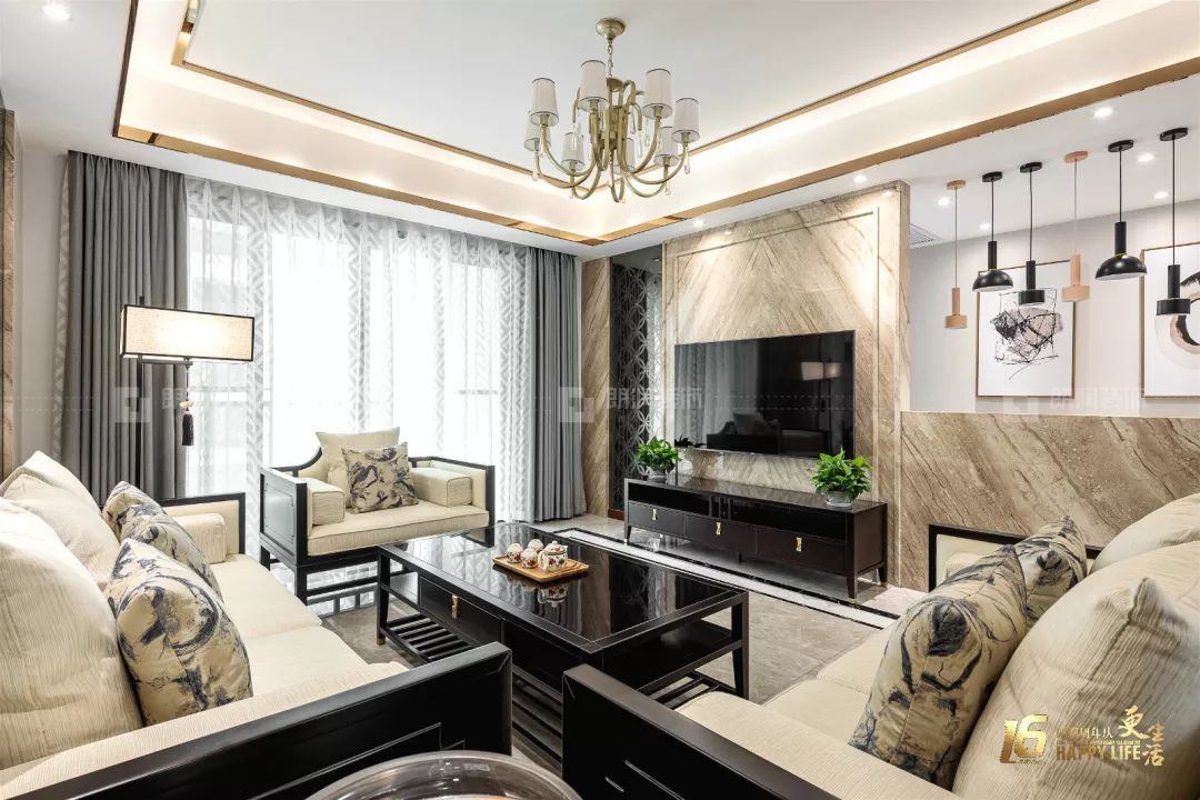 成都龙湖听蓝湾新中式家居设计,优雅轻奢致敬历史传承-0