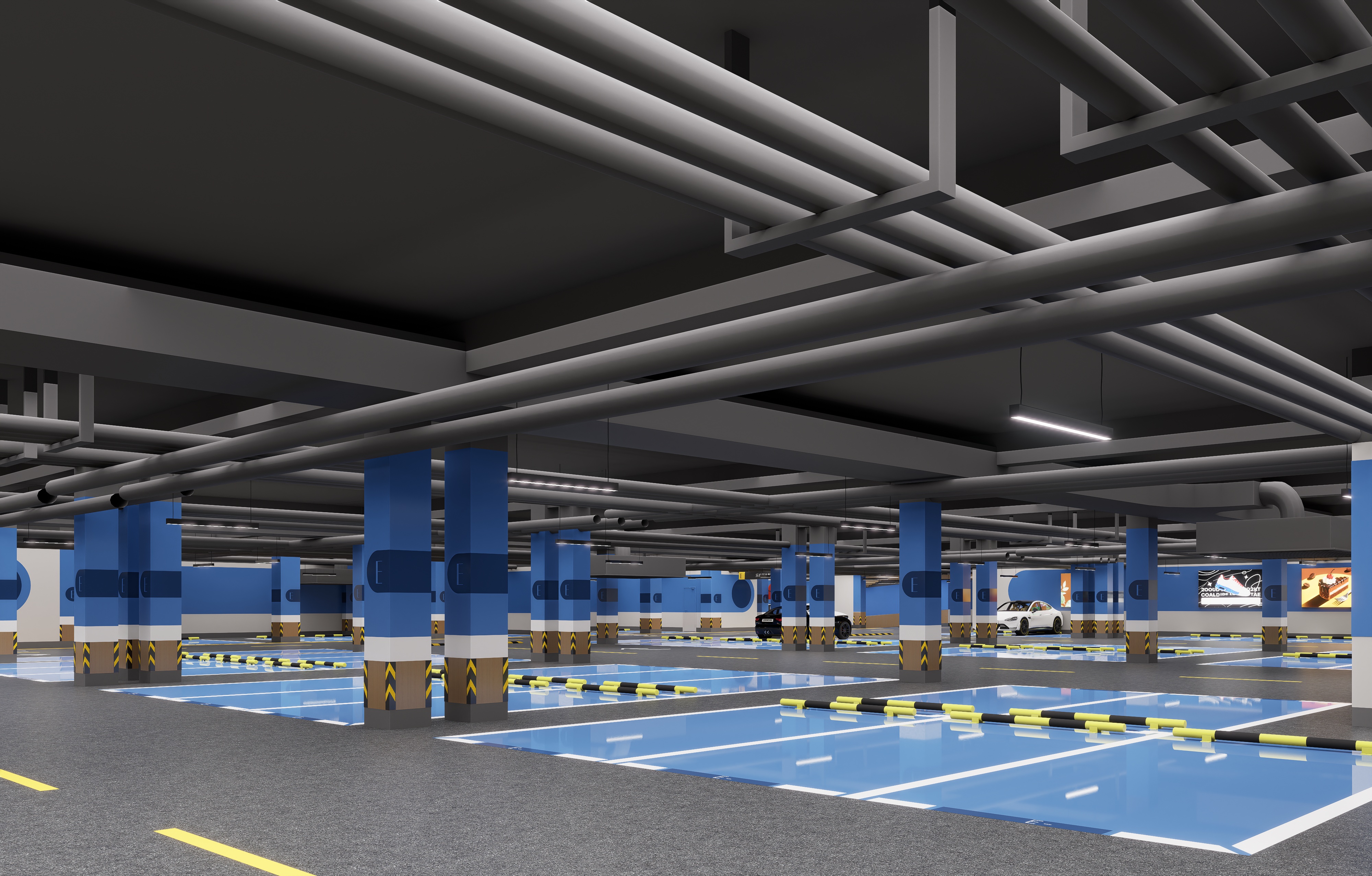 乐松广场地下停车场改造设计丨中国哈尔滨丨哈尔滨汇象创意设计有限公司-47