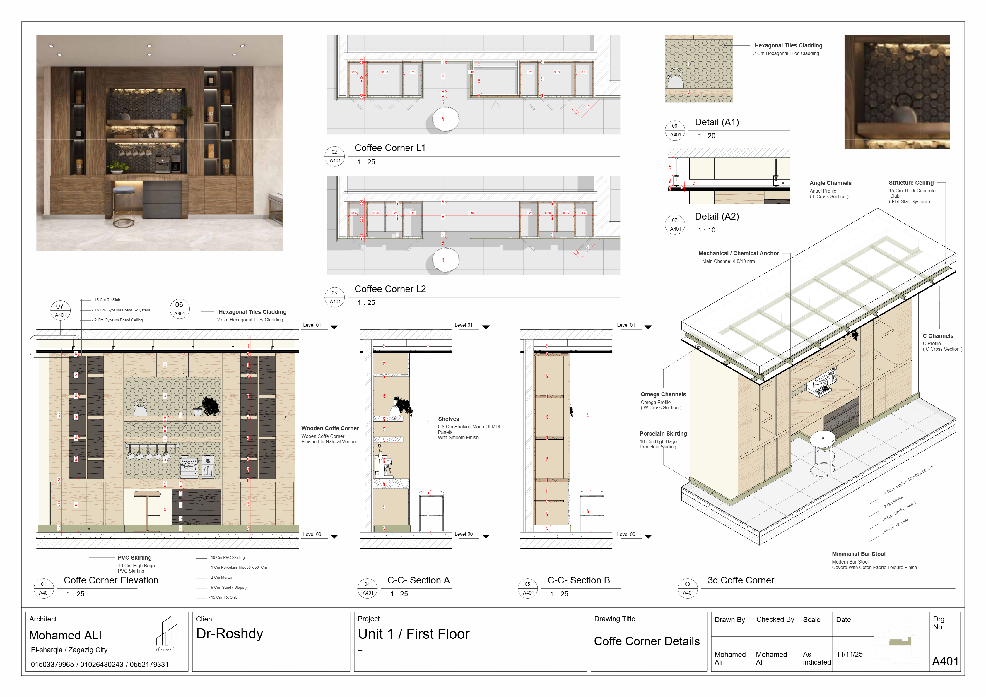 Wooden Cladding Details ( Shopdrawing )-1
