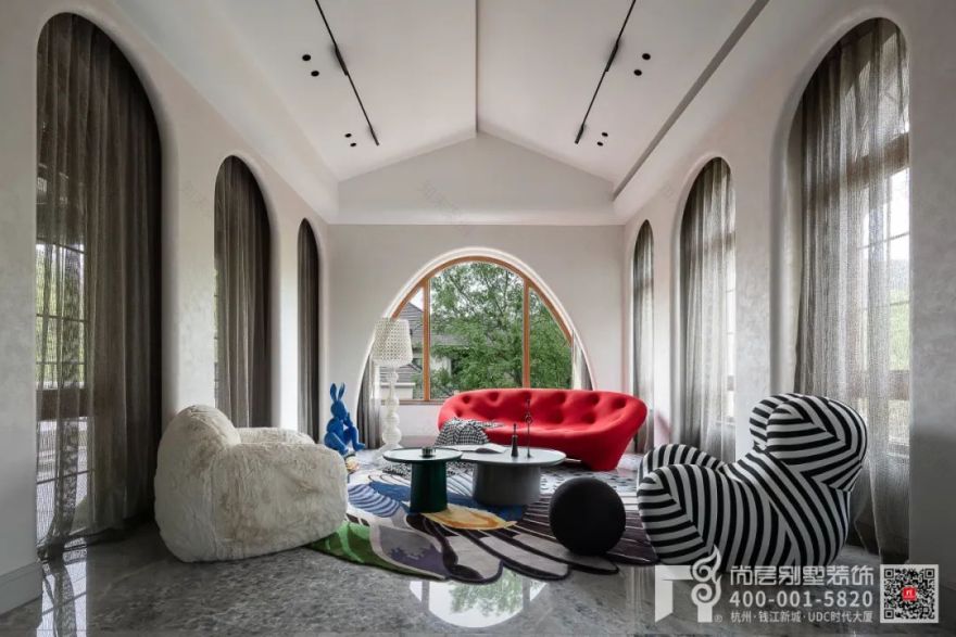 杭州香格里拉现代轻法大宅丨中国杭州丨杭州尚层装饰-49