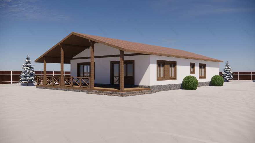 一层页岩风格住宅-4