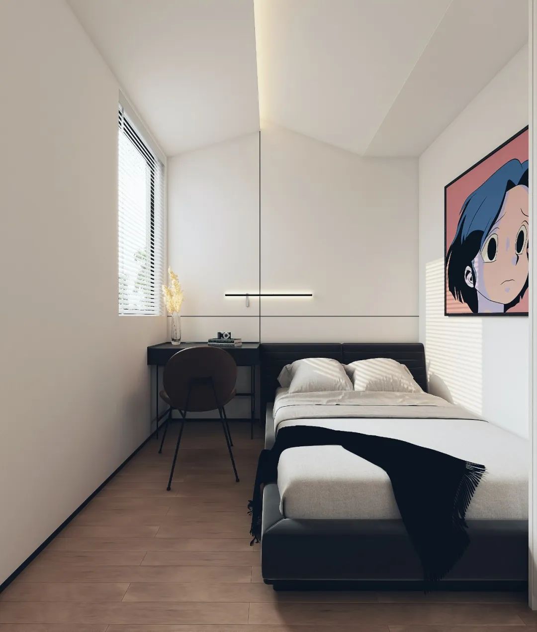 尚城舍影|100㎡简约轻奢三口之家-44